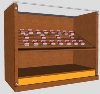 玻璃中华烟柜SU模型下载_sketchup草图大师SKP模型