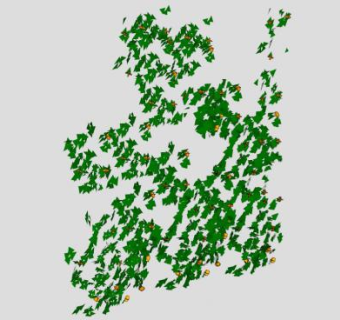 藤蔓爬墙植物SKP模型下载_sketchup草图大师SKP模型
