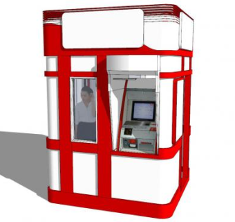 取款机ATM银行SU模型下载_sketchup草图大师SKP模型