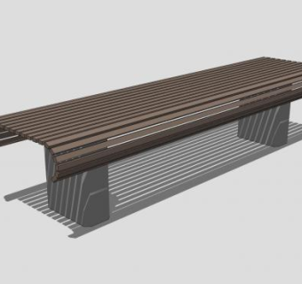 户外长椅坐椅公园椅SU模型下载_sketchup草图大师SKP模型