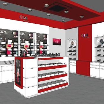 LG<em>手机店SU模型</em>下载_sketchup草图大师SKP<em>模型</em>