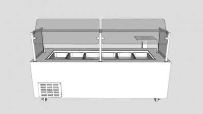 不锈钢送餐车SU模型下载_sketchup草图大师SKP模型