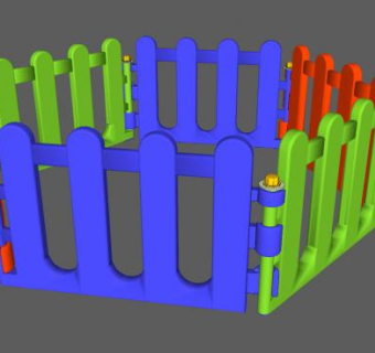 儿童护栏围栏栏栅SU模型下载_sketchup草图大师SKP模型