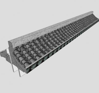 古建筑瓦砖屋檐SU模型下载_sketchup草图大师SKP模型