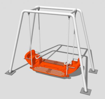 健身设施创意儿童海盗船SU模型下载_sketchup草图大师SKP模型