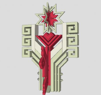 雕塑小品SU模型下载_sketchup草图大师SKP模型