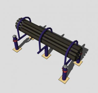 腰背伸展器SU模型下载_sketchup草图大师SKP模型