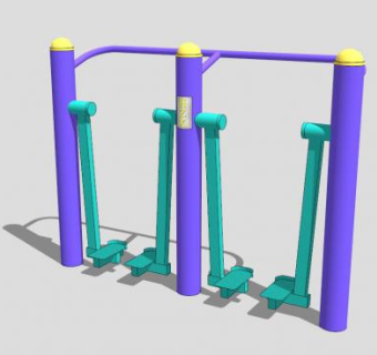 太空漫步机SU模型下载_sketchup草图大师SKP模型
