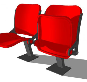 电影院座椅SU模型下载_sketchup草图大师SKP模型