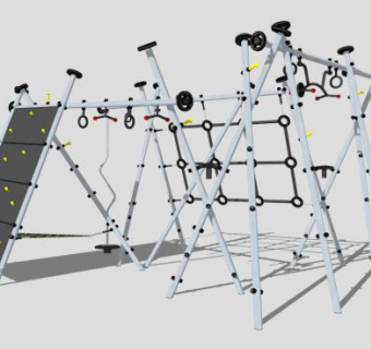 多款儿童攀岩墙SU模型下载_sketchup草图大师SKP模型