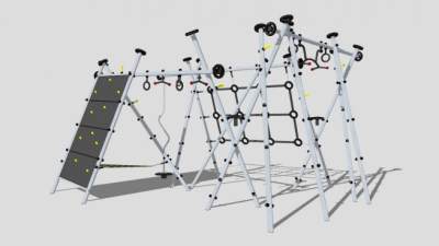 多款儿童攀岩墙SU模型下载_sketchup草图大师SKP模型