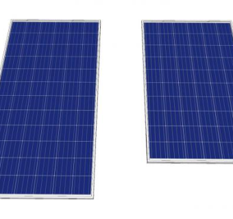 两块太阳能板SU模型下载_sketchup草图大师SKP模型