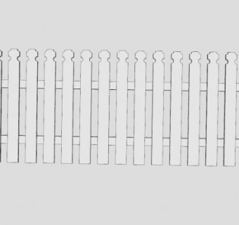 欧式栅栏SU模型下载_sketchup草图大师SKP模型
