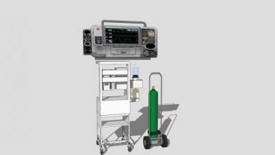 心电监护仪系列产品SU模型下载_sketchup草图大师SKP模型