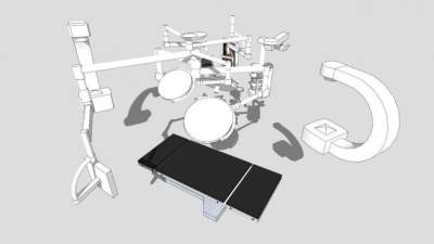 手术室手术台大型医疗器械SU模型下载_sketchup草图大师SKP模型