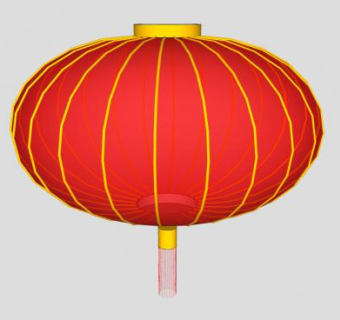 红灯笼喜庆装饰品SU模型下载_sketchup草图大师SKP模型