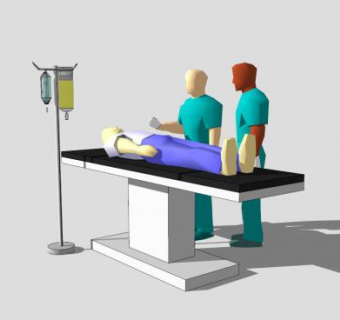 病床医疗器械SU模型下载_sketchup草图大师SKP模型