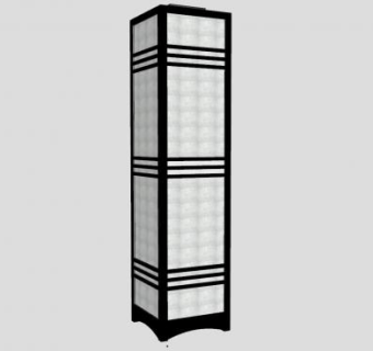 日式落地灯SU模型下载_sketchup草图大师SKP模型