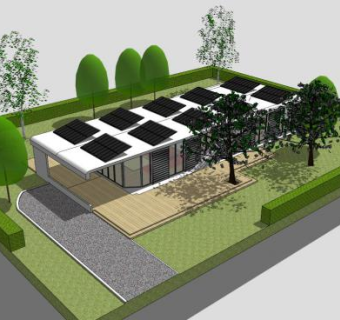 公园集装箱房屋SU模型下载_sketchup草图大师SKP模型
