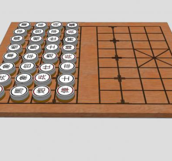 中国象棋棋盘SU模型下载_sketchup草图大师SKP模型