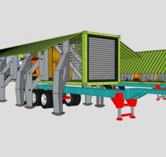 现代集装箱房设计SU模型下载_sketchup草图大师SKP模型