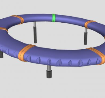 游乐设施极限旋转飞轮SU模型下载_sketchup草图大师SKP模型