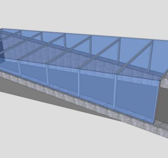 小区地下车库入口SU模型下载_sketchup草图大师SKP模型