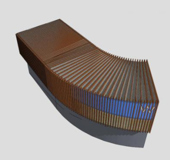 现代木质地下车库入口SU模型下载_sketchup草图大师SKP模型