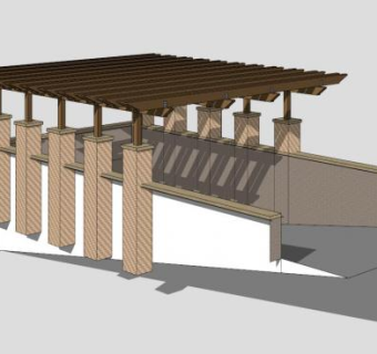 欧式地下车库出入口SU模型下载_sketchup草图大师SKP模型