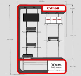 数码电子商品展柜SU模型下载_sketchup草图大师SKP模型