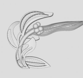 春芽雕塑SU模型下载_sketchup草图大师SKP模型