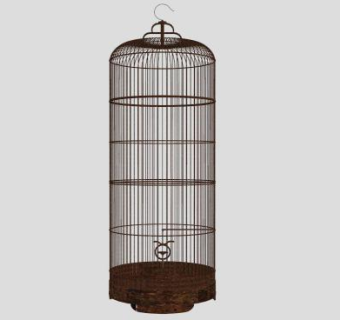 欧式现代木制鸟笼小品SU模型下载_sketchup草图大师SKP模型