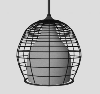 鸟笼吊灯组件饰品SU模型下载_sketchup草图大师SKP模型