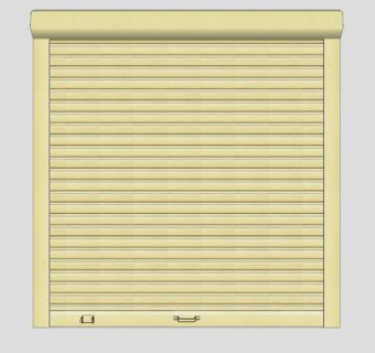 标准的卷帘门SU模型下载_sketchup草图大师SKP模型