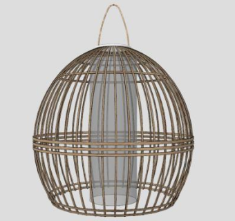 简约木质鸟笼吊灯SU模型下载_sketchup草图大师SKP模型