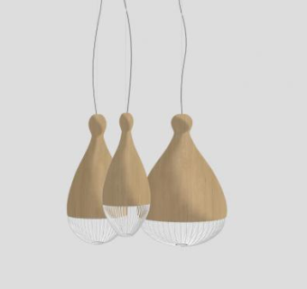 现代简约风格创意吊灯饰品SU模型下载_sketchup草图大师SKP模型