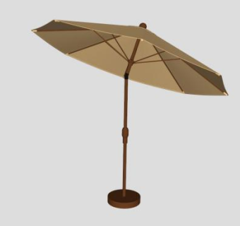庭院伞户外伞SU模型下载_sketchup草图大师SKP模型
