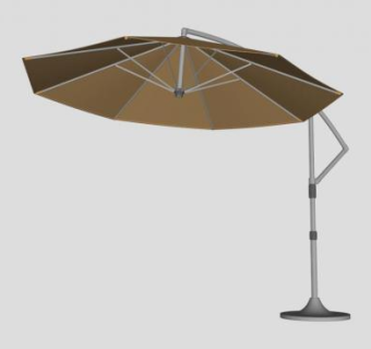 大型遮阳伞户外伞SU模型下载_sketchup草图大师SKP模型