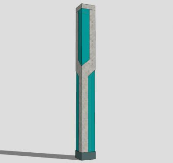 商业街街灯路灯SU模型下载_sketchup草图大师SKP模型