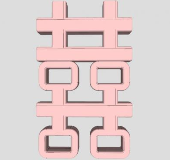 双喜婚庆婚礼气球SU模型下载_sketchup草图大师SKP模型