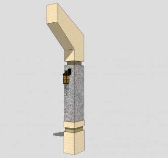 商业街欧式街灯路灯SU模型下载_sketchup草图大师SKP模型