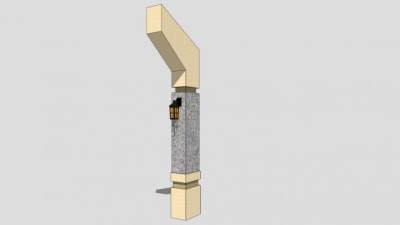 商业街欧式街灯路灯SU模型下载_sketchup草图大师SKP模型