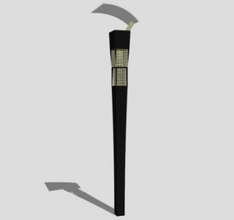 商业街户外简欧街灯灯柱SU模型下载_sketchup草图大师SKP模型