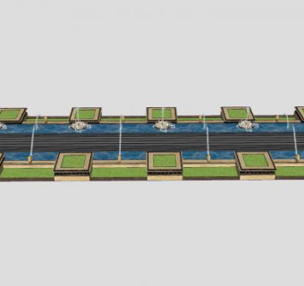 欧式水景蜗牛喷泉景观SU模型下载_sketchup草图大师SKP模型