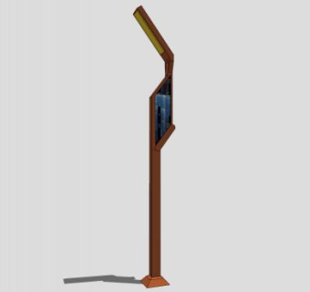 商业街街灯路灯灯柱SU模型下载_sketchup草图大师SKP模型