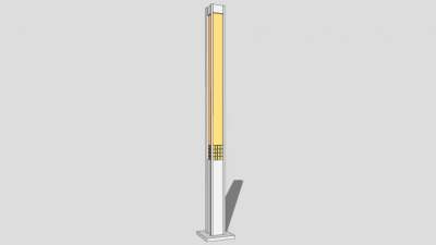 中式商业街路灯灯柱SU模型下载_sketchup草图大师SKP模型