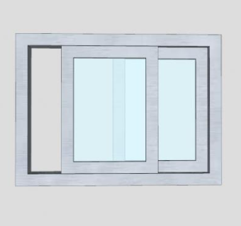 卫生间通风窗口SU模型下载_sketchup草图大师SKP模型