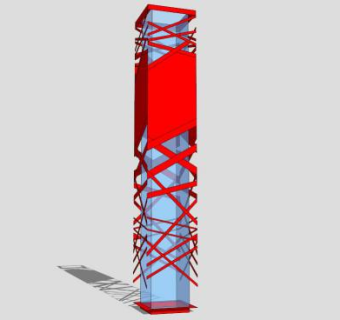 中式景观创意灯柱SU模型下载_sketchup草图大师SKP模型