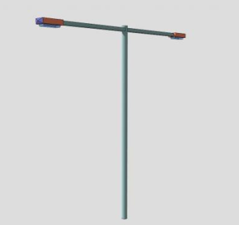 市政商业街路灯SU模型下载_sketchup草图大师SKP模型