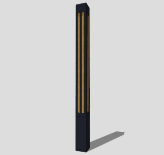 简欧商业街小区路灯灯柱SU模型下载_sketchup草图大师SKP模型